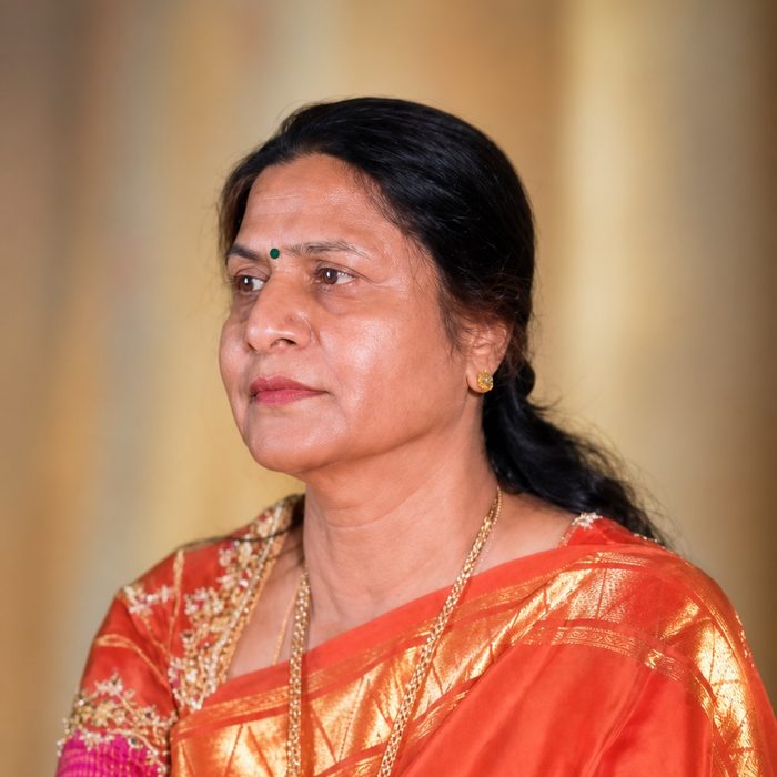 Portrait of Mrs. M. Ramadevi, Co-Founder and Head Mistress of St. Lawrence High School
