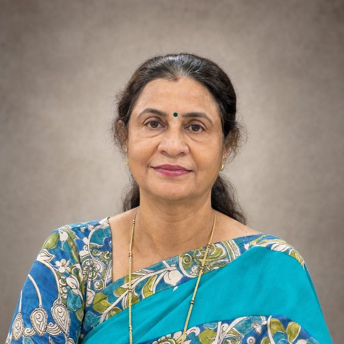 Portrait of Mrs. M. Ramadevi, Co-Founder and Head Mistress of St. Lawrence High School